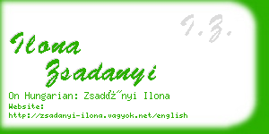 ilona zsadanyi business card